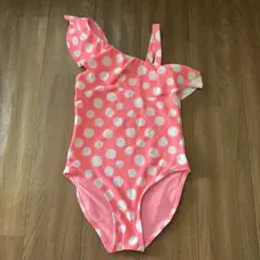 【H&M】 水着 110/116 ネオンピンク 水玉