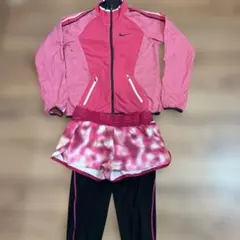 요가 러닝 운동을 위한 나이키 드라이핏 상하 3피스 져지 세트