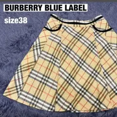 【春スカート】BURBERRY BLUE LABEL ノバチェックsize36