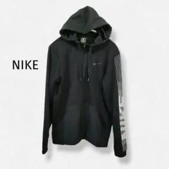 Nike ナイキ パーカー S 黒 ロゴ 袖デザインのサムネイル