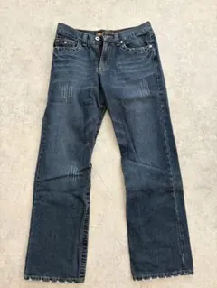00s grunge zip gimmick denim pants y2k - メルカリ
