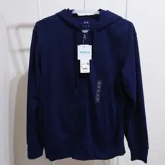 【新品未使用】UNIQLO ユニクロ エアリズム UVカットパーカー ネイビーのサムネイル