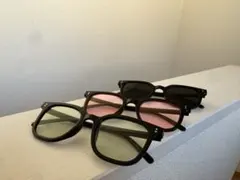 【新品未使用】スクエア型サングラス3点セット