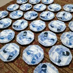 古伊万里 染付 小皿 豆皿 10枚セット 9枚無傷 1枚ニューあり - メルカリ