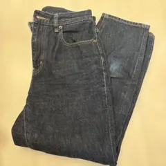 UNIQLO JEANS ダークブルー ストレートデニム