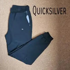 ☆美品☆ QUIKSILVER ウォッシュ加工 ナイロンジョガーパンツ 刺繍ロゴ
