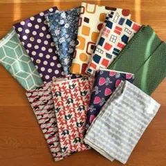 【USED】はぎれ生地 柄物 10種セット