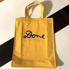 Done ケンドーン　手提げバック　派手可愛い　黄色　稽古　習い事