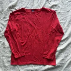 【新品・未使用品】 グッドオン（Good On）長袖ボートネック無地Tシャツ Mのサムネイル