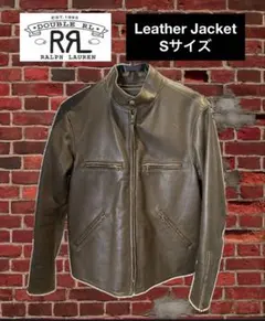 【Double RL】 RRL レザーライダースジャケット Sサイズのサムネイル