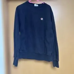 Champion リバースウィーブ スウェット M 黒 ワンポイント刺繍のサムネイル