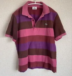 LACOSTE ストライプポロシャツ サイズ3
