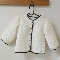 キッズ　100　アウター　ホワイト