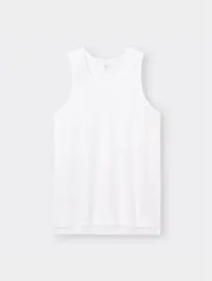 GU ジーユー ドライポンチロングタンクトップ WHITE ホワイト 白 ③