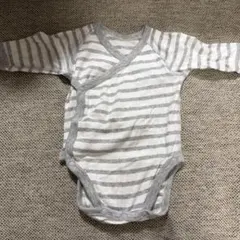 【美品】UNIQLO ベビーボディ肌着 ストライプ 60cm