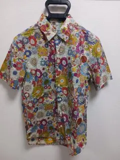 KATHARINE HAMNETT 花柄 半袖シャツ Mサイズのサムネイル