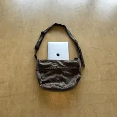 90s vintage コットン　レザー　ショルダー　バッグ　グランジ　Y2K