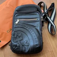 カステルバジャック ショルダーバッグ ボディバッグ ブラック レザー 