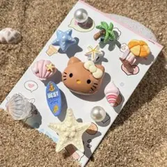 日焼けキティー ジビッツ クロックス シューズアクセサリー 13個セット