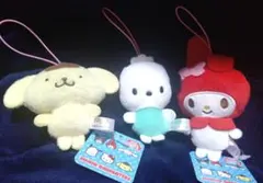 新品【ポチャッコタグ無し】プリン、ポチャッコ、マイメロディ、サンリオ3個セット！