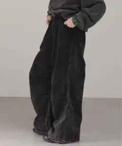 ヴィンテージケミカルウォッシュ ドロストワイドイージーパンツ