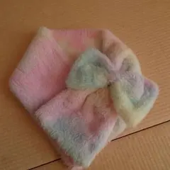 any FAM パステルリボンマフラー F