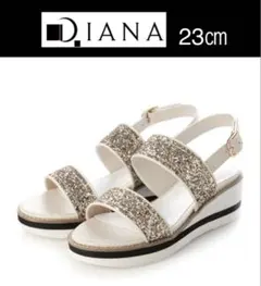 ❤️DIANA❤️ダイアナ キラキラスポーツサンダル ゴールド23㎝ 新品