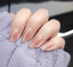 【新品未使用】ネイルチップ ヌードピンク ナチュラル