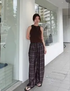 Check Jacquard Pants CHOのサムネイル