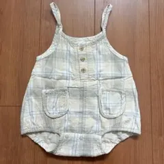 tete a tete☆チェック柄ロンパース