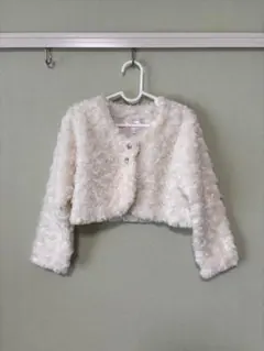 ま*こ様 マザウェイズ　フェイクファー　ボレロ　120