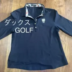 ダックス GOLF 長袖ポロシャツ 黒のサムネイル