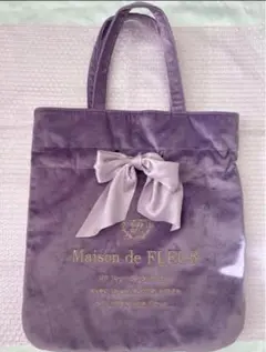 メゾンドフルール Maison de FLEUR トートバッグ ベロア