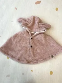 【未使用・兄妹リンク】ベビザらス うさぎ ポンチョ