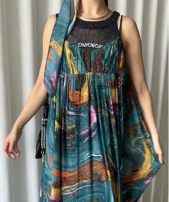 Ameri♡ MEDI INDIAN POOL MARBLE DRESS