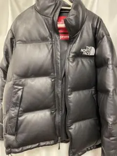 Supreme north face レザー　ヌプシ　ダウン　シュプリーム
