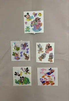 ディズニーキャラクターシール5点セット