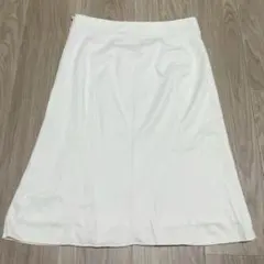 アンタイトル スカート Aライン 白 カジュアル 無地 2 日本製 普段着
