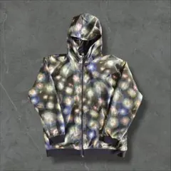 graniph L ジップアップパーカー リバーシブル 宇宙猫柄