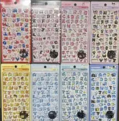 国内正規品 サンリオ もじ moji ボンボンドロップシール　新作 8種 セット