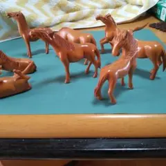 馬の置物 ８体セット
