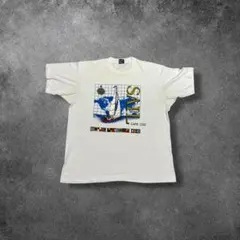 【フルーツオブザルーム】USA製90sシングルステッチヨット柄TシャツXL白古着