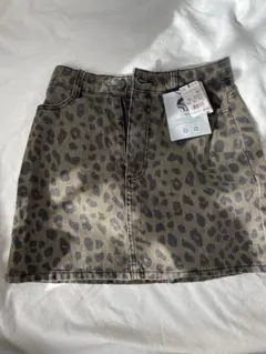 タイトスカート　ヒョウ柄