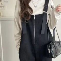 classicalelf ふくれジャガードサロペット　セールのサムネイル