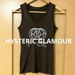 HYSTERICGLAMOURハートロゴ タンクトップ メッシュ 黒 レア HYSTERICGLAMOURハートロゴ タンクトップ メッシュ 黒 レア