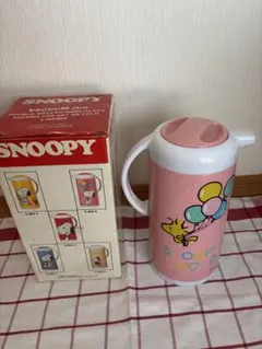 SNOOPY 魔法瓶ポット ピンク 風船デザイン