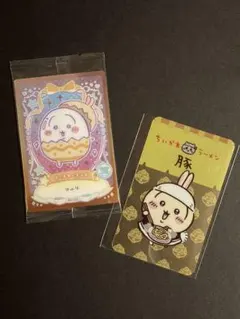 ちいかわ ラーメン豚 ノベルティクリアカード ウエハース