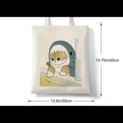 モフサンドサメコスチューム猫トートバッグ