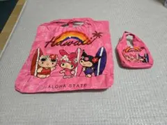 キティ　エコバッグ 日焼けキティ マイメロ クロミ　防水