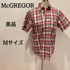 【美品】McGREGORトップス シャツ 半袖 レディース チェック M